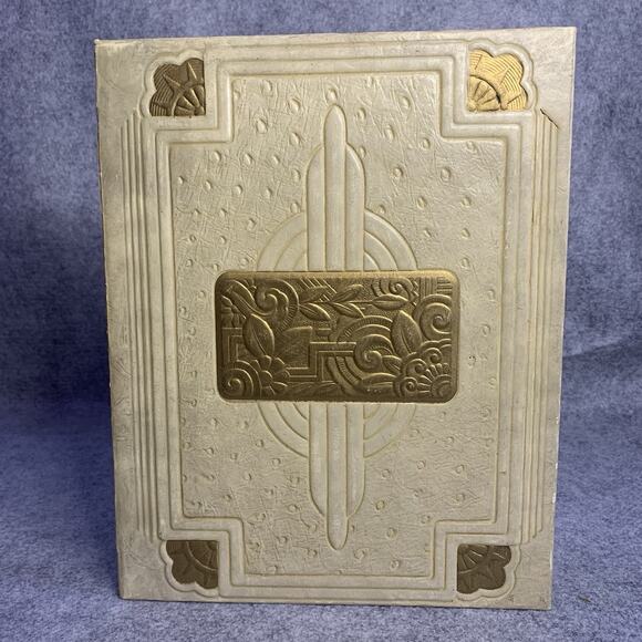 Vintage Photographs In Leather Folio, Two Hand Tinted Portraits Young Girl - Picture 4 of 9